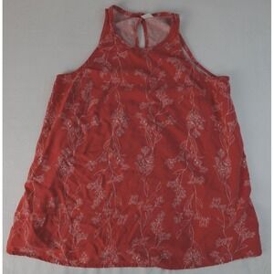 Old navy Floral Print High-Neck Sleeveless‎ Women Top size XS Pink